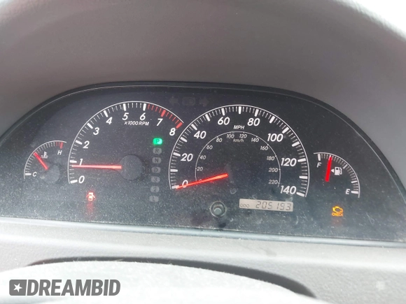 2005 Toyota Camry STD z VIN 4T1BE32K45U562005, wystawiony jako IAAI lot #42354477 z przebiegiem 205 193 mil mil oraz . Historia ofert i sprzedaży dostępna na DreamBid. Obrazek 7.