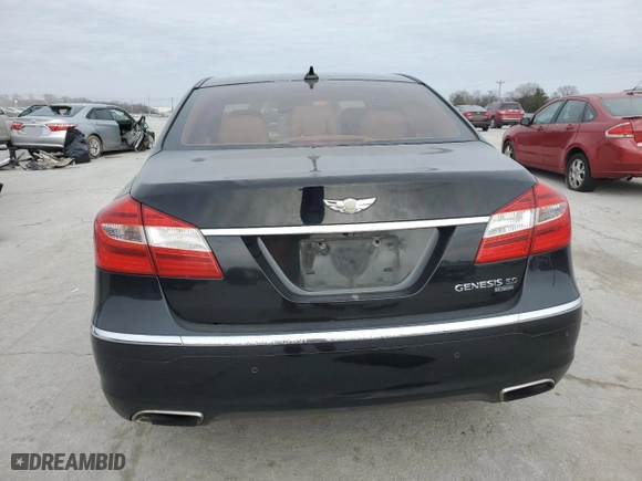 2013 Hyundai Genesis 5.0L R-Spec with VIN KMHGC4DHXDU246092, listed as a Copart auction lot 45556245 with 139,951 mi miles and Salvage Title. Bid and sale history available at carsss.com. Image 6.