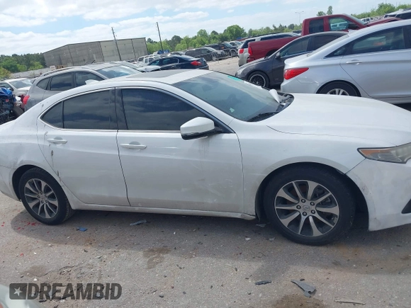 2017 Acura TLX w/Technology Pkg with VIN 19UUB1F50HA000009, listed as a IAAI auction lot 42005791 with 1 mi miles. Bid and sale history available at carsss.com. Image 12.