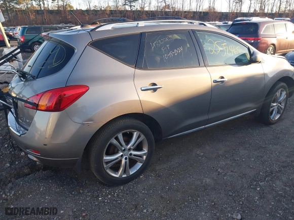 2009 Nissan Murano SL with VIN JN8AZ18W69W130369, listed as a IAAI auction lot 41766457 with 999,999 mi miles. Bid and sale history available at carsss.com. Image 4.