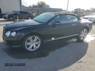 2013 Bentley Continental GT with VIN SCBGT3ZAXDC085293, listed as a Copart auction lot 77392484 with 36,329 mi miles and Salvage Title. Bid and sale history available at DreamBid. Image 1.