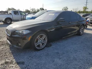 2014 BMW 5 Series 550i z VIN WBAKN9C51ED680848, wystawiony jako Copart lot #57468105 z przebiegiem 98 283 mil mil oraz Czysty tytuł • Clean title. Historia ofert i sprzedaży dostępna na DreamBid. Obrazek 1.