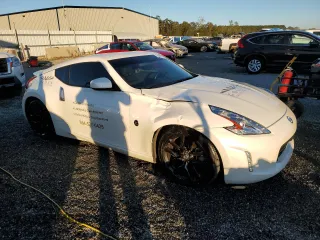 2015 Nissan 370Z with VIN JN1AZ4EH7FM442827, listed as a Copart auction lot 75876624 with 50,315 mi miles and Salvage Title. Bid and sale history available at carsss.com. Image 4.