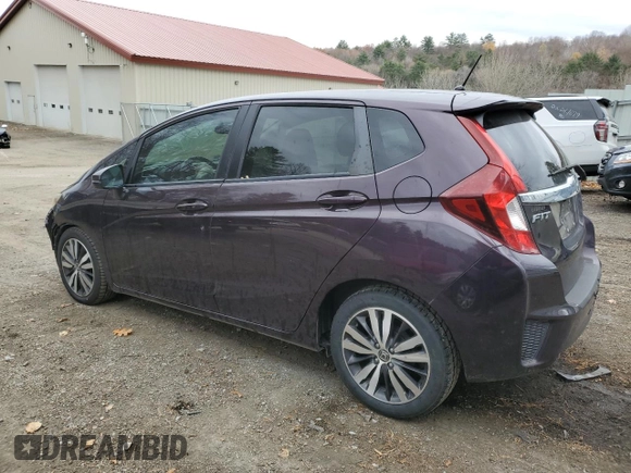 2017 Honda Fit EX-L with VIN JHMGK5H81HS017937, listed as a Copart auction lot 77972994 with 61,482 mi miles and Salvage Title. Bid and sale history available at DreamBid. Image 2.