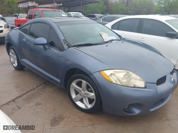 2008 Mitsubishi Eclipse GS with VIN 4A3AK24F78E005409, listed as a IAAI auction lot 41912277 with 143,634 mi miles. Bid and sale history available at carsss.com. Image 1.