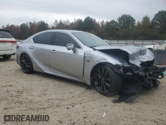 2024 Lexus IS with VIN JTHBZ1B28R5078088, listed as a Copart auction lot 81954014 with 6,858 mi miles and Salvage Title. Bid and sale history available at carsss.com. Image 4.