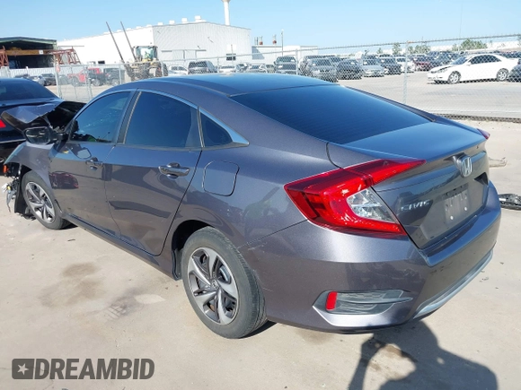 2020 Honda Civic LX z VIN 19XFC2F68LE023059, wystawiony jako IAAI lot #41856327 z przebiegiem 84 499 mil mil oraz . Historia ofert i sprzedaży dostępna na DreamBid. Obrazek 3.