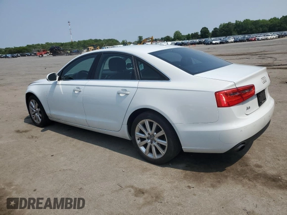 2013 Audi A6 Premium Plus with VIN WAUGFAFCXDN087416, listed as a Copart auction lot 59967605 with 112,279 mi miles and Salvage title. Bid and sale history available at DreamBid. Image 2.