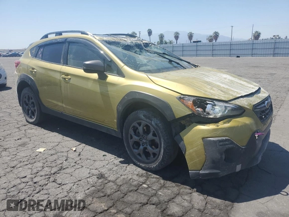 2021 Subaru Crosstrek Special Sports with VIN JF2GTHSC4MH287055, listed as a Copart auction lot 58946605 with 84,948 mi miles and Salvage title. Bid and sale history available at DreamBid. Image 4.