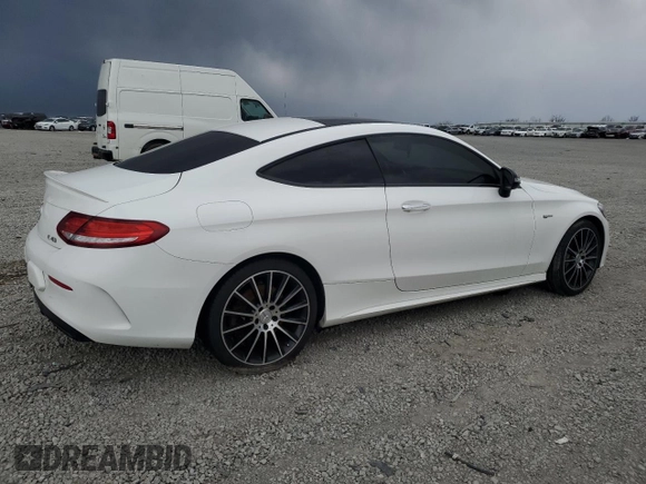 2018 Mercedes-Benz C 43 AMG with VIN WDDWJ6EB6JF650850, listed as a Copart auction lot 52498635 with 122,994 mi miles and Salvage title. Bid and sale history available at DreamBid. Image 3.