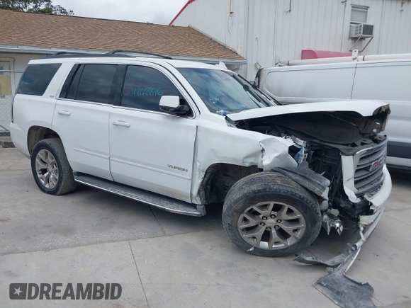 2016 GMC Yukon SLT with VIN 1GKS1BKC3GR219537, listed as a IAAI auction lot 42060846 with 1 mi miles. Bid and sale history available at carsss.com. Image 1.