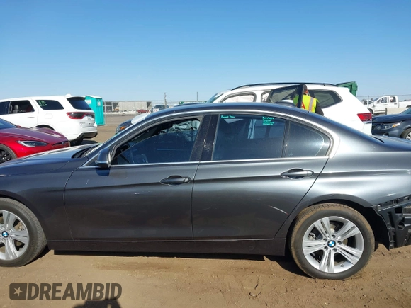 2017 BMW 3 Series 330i with VIN WBA8B9C57HK884847, listed as a IAAI auction lot 41739922 with 38,710 mi miles. Bid and sale history available at carsss.com. Image 15.
