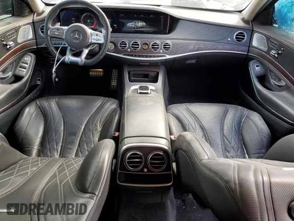 2019 Mercedes-Benz S-Class AMG S 63 with VIN WDDUG8JB1KA484274, listed as a Copart auction lot 76652314 with 93,651 mi miles and Salvage Title. Bid and sale history available at carsss.com. Image 8.
