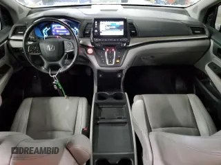 2021 Honda Odyssey EX-L with VIN 5FNRL6H76MB008520, listed as a Copart auction lot 45881615 with 45,964 mi miles and Salvage Title. Bid and sale history available at DreamBid. Image 8.