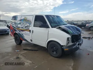 2002 Chevrolet Astro Cargo Van with VIN 1GCDM19X32B135766, listed as a Copart auction lot 43065765 with 0 mi miles and Salvage Title. Bid and sale history available at carsss.com. Image 4.