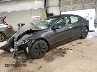 2025 Tesla Model 3 Long Range с VIN 5YJ3E1EB7SF003240, выставлен на аукционе Copart как лот 59840405 с пробегом Не указан миль и Списание • Salvage title. История ставок и продаж доступна на DreamBid. Изображение 1.