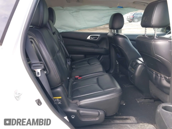 2017 Nissan Pathfinder SV with VIN 5N1DR2MM2HC633380, listed as a IAAI auction lot 41710351 with 90,602 mi miles. Bid and sale history available at carsss.com. Image 8.