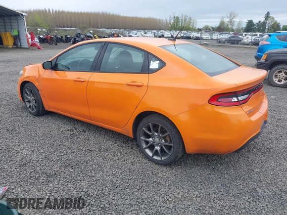 2013 Dodge Dart SXT with VIN 1C3CDFBA7DD310174, listed as a IAAI auction lot 41986493 with 183,390 mi miles and . Bid and sale history available at carsss.com. Image 3.