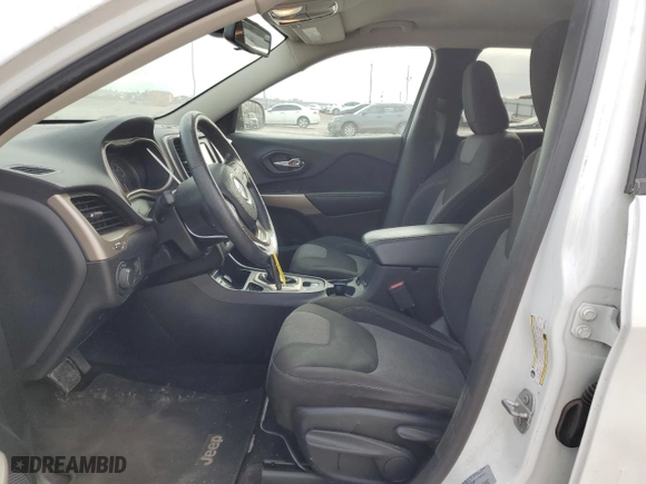 2017 Jeep Cherokee Sport with VIN 1C4PJLAB8HW607320, listed as a Copart auction lot 89168975 with 129,298 mi miles and Salvage Title. Bid and sale history available at carsss.com. Image 7.