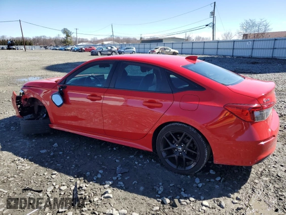 2022 Honda Civic Sedan Sport with VIN 2HGFE2F5XNH503517, listed as a Copart auction lot 49623385 with 66,450 mi miles and Salvage Title. Bid and sale history available at carsss.com. Image 2.