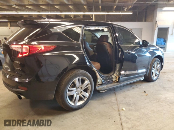 2021 Acura RDX w/Advance Package with VIN 5J8TC2H79ML030976, listed as a Copart auction lot 78043904 with 52,065 mi miles and Salvage Title. Bid and sale history available at carsss.com. Image 3.