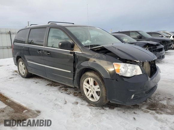 2017 Dodge Grand Caravan Crew Plus with VIN 2C4RDGDG9HR675147, listed as a Copart auction lot 41707575 with 142,644 mi miles and Salvage Title. Bid and sale history available at DreamBid. Image 4.
