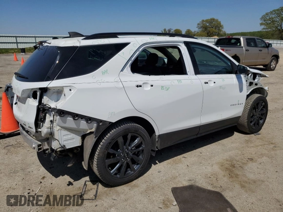2022 Chevrolet Equinox RS with VIN 3GNAXWEV5NS105972, listed as a Copart auction lot 56632505 with 32,649 mi miles and Salvage title. Bid and sale history available at DreamBid. Image 3.