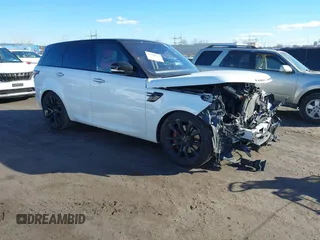 2020 Land Rover Range Rover Sport HST with VIN SALWS2RU8LA879373, listed as a IAAI auction lot 41488674 with 36,681 mi miles. Bid and sale history available at carsss.com. Image 1.