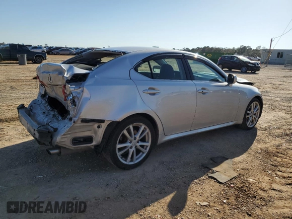 2006 Lexus IS 250 Manual with VIN JTHBK262462001705, listed as a Copart auction lot 48607615 with 151,792 mi miles and Salvage Title. Bid and sale history available at carsss.com. Image 3.