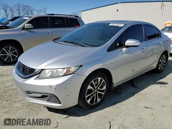 2014 Honda Civic Sedan EX with VIN 2HGFB2F82EH524932, listed as a Copart auction lot 48226465 with 203,561 mi miles and Salvage Title. Bid and sale history available at carsss.com. Image 11.