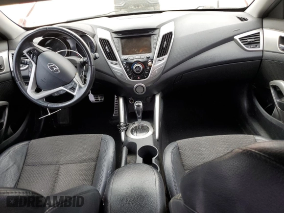 2013 Hyundai Veloster w/Black Int with VIN KMHTC6AD9DU086296, listed as a Copart auction lot 49581285 with 122,637 mi miles and Salvage Title. Bid and sale history available at carsss.com. Image 8.