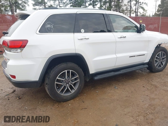 2020 Jeep Grand Cherokee Limited with VIN 1C4RJEBG1LC376396, listed as a IAAI auction lot 41358182 with 62,285 mi miles. Bid and sale history available at carsss.com. Image 4.