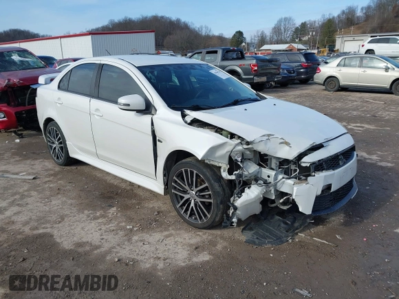 2017 Mitsubishi Lancer ES with VIN JA32V2FW0HU014887, listed as a IAAI auction lot 41056278 with 108,385 mi miles. Bid and sale history available at carsss.com. Image 1.
