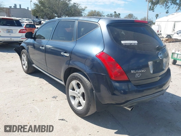 2003 Nissan Murano SL with VIN JN8AZ08T43W122455, listed as a IAAI auction lot 41560795 with 137,655 mi miles and . Bid and sale history available at DreamBid. Image 3.