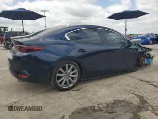 2023 Mazda 3 S Carbon Edition with VIN 3MZBPACM9PM366679, listed as a Copart auction lot 55825035 with 19,745 mi miles and Salvage title. Bid and sale history available at DreamBid. Image 3.