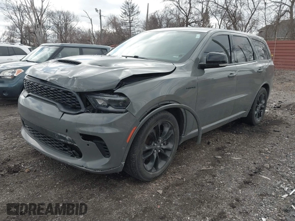 2021 Dodge Durango R/T with VIN 1C4SDJCTXMC759350, listed as a IAAI auction lot 41744877 with 85,839 mi miles and . Bid and sale history available at DreamBid. Image 2.