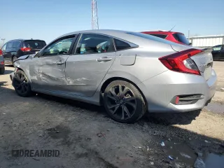 2020 Honda Civic Sedan Sport with VIN 2HGFC2F81LH517786, listed as a Copart auction lot 50638995 with 83,761 mi miles and Salvage Title. Bid and sale history available at carsss.com. Image 2.