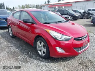 2013 Hyundai Elantra GLS PZEV with VIN KMHDH4AE0DU991528, listed as a IAAI auction lot 41980032 with 175,761 mi miles. Bid and sale history available at carsss.com. Image 1.