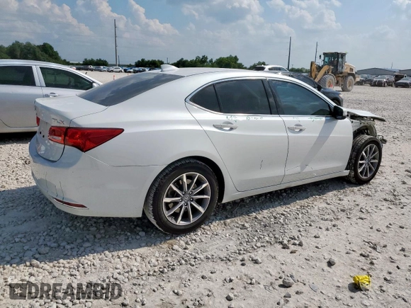 2019 Acura TLX with VIN 19UUB1F30KA003482, listed as a Copart auction lot 57511055 with 64,786 mi miles and Salvage title. Bid and sale history available at DreamBid. Image 3.