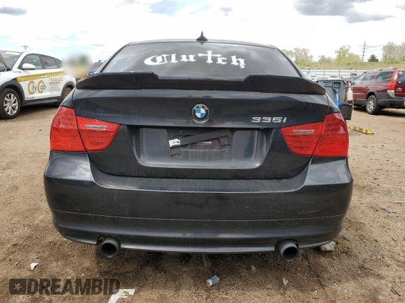 2009 BMW 3 Series 335i with VIN WBAPM73569E190791, listed as a Copart auction lot 56718365 with 172,993 mi miles and Salvage title. Bid and sale history available at DreamBid. Image 6.