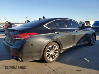 2017 Genesis G80 3.8L with VIN KMHGN4JE4HU192928, listed as a Copart auction lot 81608974 with 93,032 mi miles and Salvage Title. Bid and sale history available at DreamBid. Image 3.