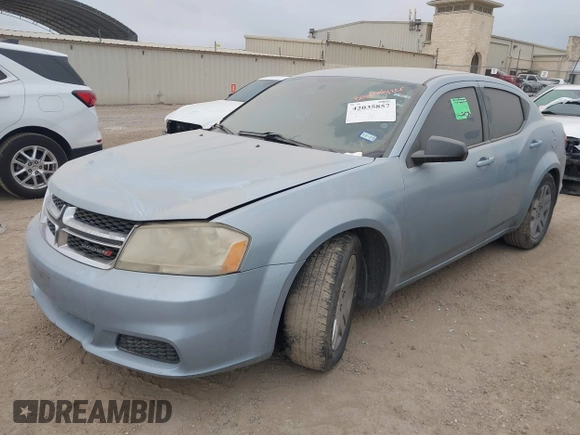 2013 Dodge Avenger SE with VIN 1C3CDZAB4DN575933, listed as a IAAI auction lot 42035857 with 154,983 mi miles and . Bid and sale history available at DreamBid. Image 2.