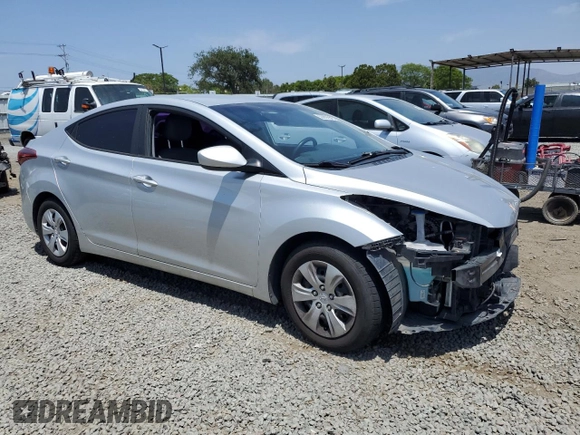 2016 Hyundai Elantra SE z VIN 5NPDH4AE7GH710280, wystawiony jako Copart lot #58803965 z przebiegiem 167 501 mil mil oraz Szkoda całkowita • Salvage title. Historia ofert i sprzedaży dostępna na DreamBid. Obrazek 4.