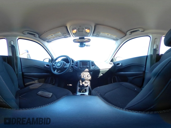 2018 Jeep Compass Sport with VIN 3C4NJCAB8JT124347, listed as a IAAI auction lot 41349666 with 122,058 mi miles. Bid and sale history available at carsss.com. Image 18.
