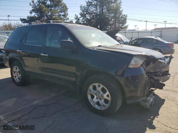 2001 Acura MDX Touring Pkg with VIN 2HNYD18601H507655, listed as a Copart auction lot 48198325 with 216,173 mi miles and Salvage Title. Bid and sale history available at carsss.com. Image 4.