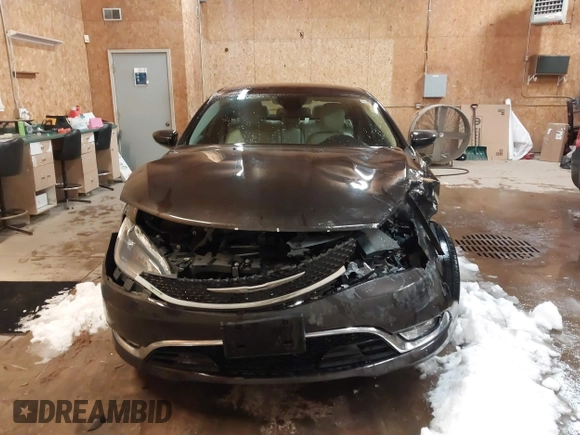 2015 Chrysler 200 C with VIN 1C3CCCCG7FN581463, listed as a IAAI auction lot 41592641 with 108,300 mi miles. Bid and sale history available at carsss.com. Image 12.