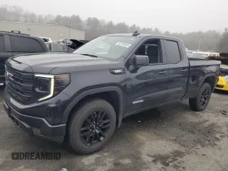 2023 GMC Sierra 1500 with VIN 1GTVUCE82PZ327869, listed as a Copart auction lot 83739534 with 10,440 mi miles and Salvage Title. Bid and sale history available at DreamBid. Image 1.