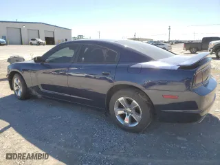 2013 Dodge Charger SE with VIN 2C3CDXBG7DH665097, listed as a Copart auction lot 47875525 with 98,300 mi miles and Salvage Title. Bid and sale history available at carsss.com. Image 2.