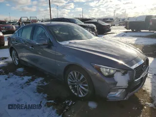 2019 Infiniti Q50 3.0t LUXE with VIN JN1EV7AR4KM552600, listed as a Copart auction lot 84406484 with 48,506 mi miles and Clean Title. Bid and sale history available at carsss.com. Image 4.