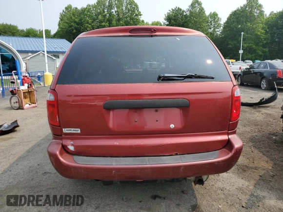 2007 Dodge Grand Caravan SE with VIN 1D4GP24RX7B227907, listed as a Copart auction lot 59116895 with Not provided miles and Salvage title. Bid and sale history available at DreamBid. Image 6.